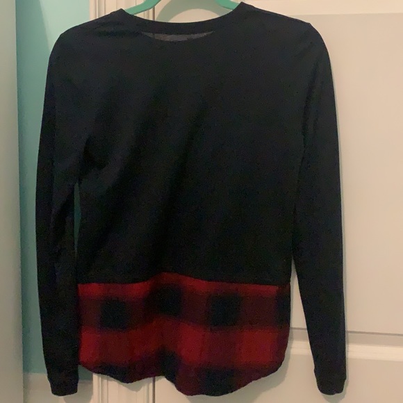 navy and plaid shirt - Picture 2 of 3